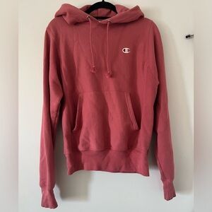 Champion Reverse Weave Pullover Hoodie - Mid Pink. Women’s XS.